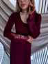 Adīta kleita "EMBER FIRE 552" - BORDO